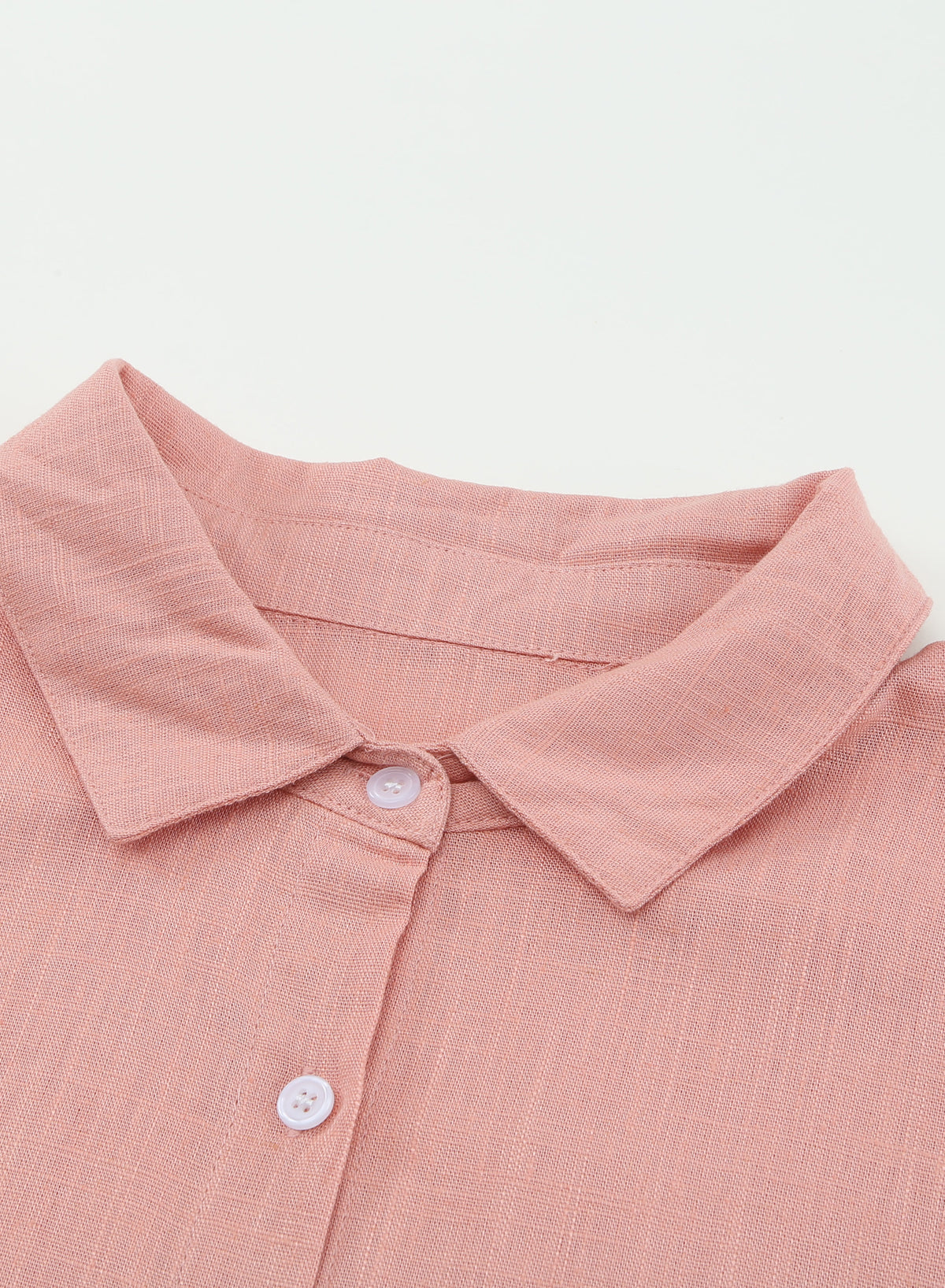 Solid Color Textured Solid Color Basic Shirt