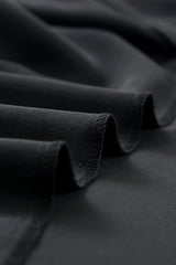 Black Ruffled Sleeve Shift Dress