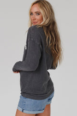 Gray COOL MOMS CLUB Drop Shoulder Sweatshirt