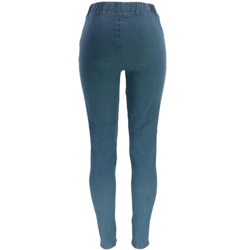 Deep Green High Waisted Hip Lifting Women's Jeans