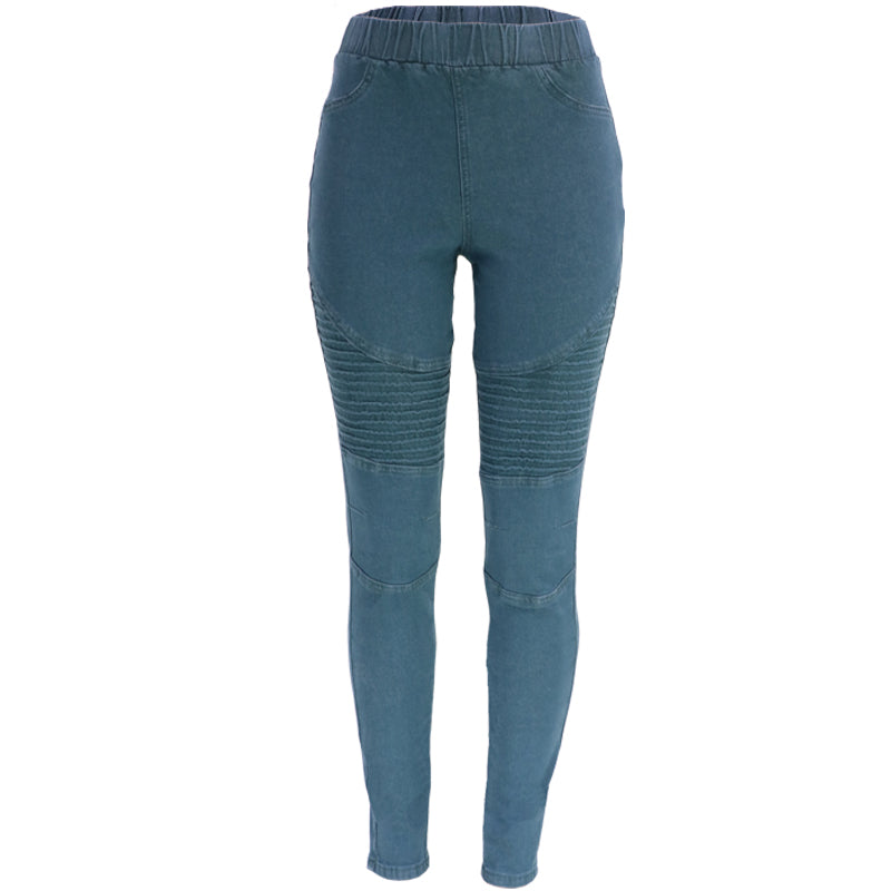 Deep Green High Waisted Hip Lifting Women's Jeans