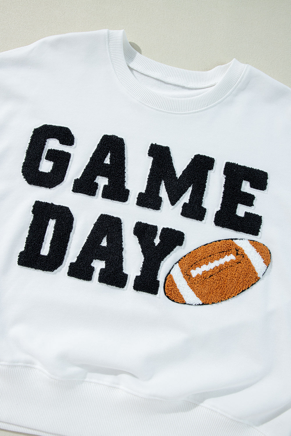 GAME DAY Graphic Varsity Pullover Sweatshirt