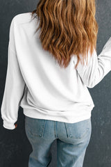 Solid Classic Crewneck Pullover Sweatshirt