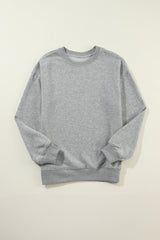 Solid Classic Crewneck Pullover Sweatshirt