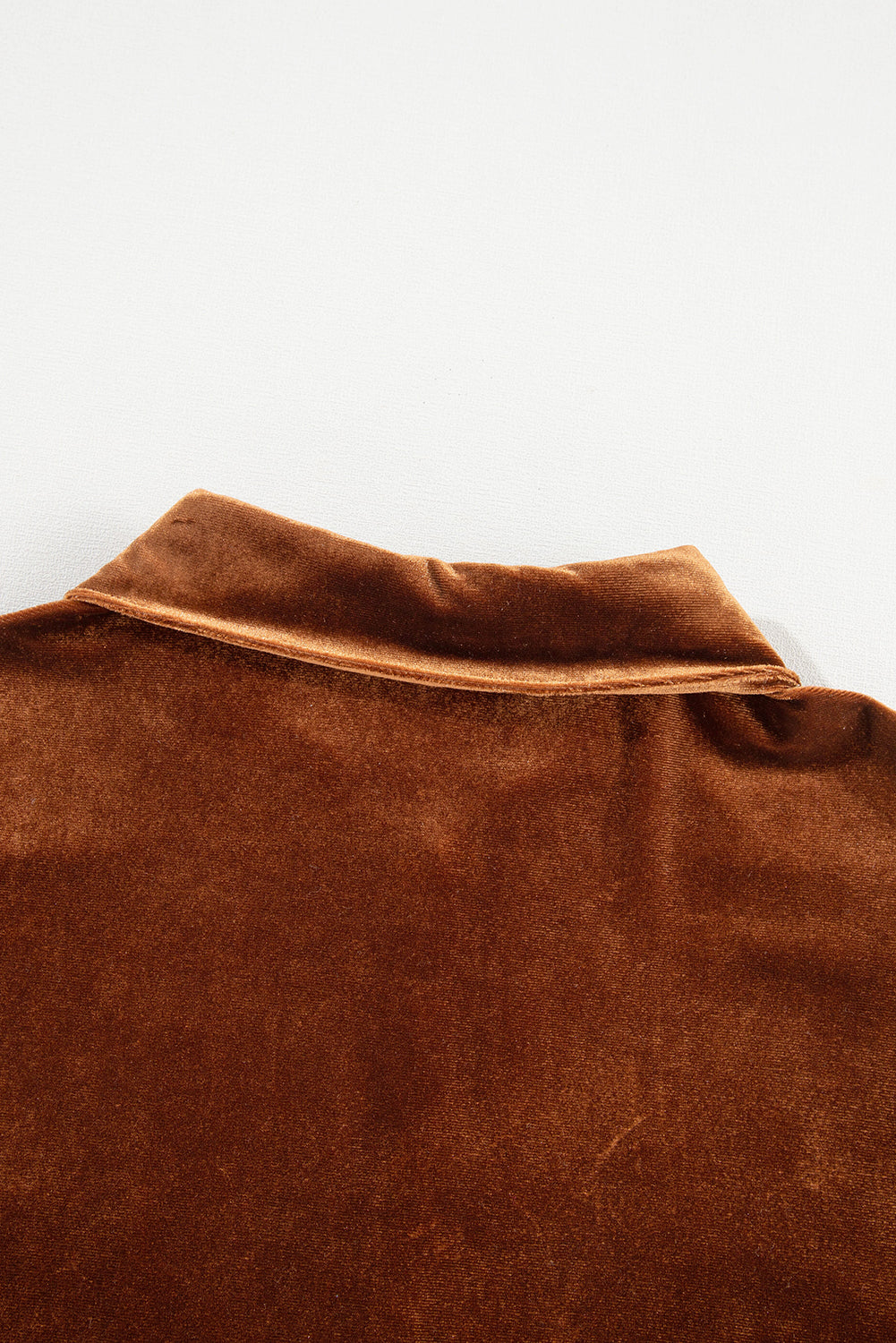 Chestnut Chest Pocket Velvet Shirt