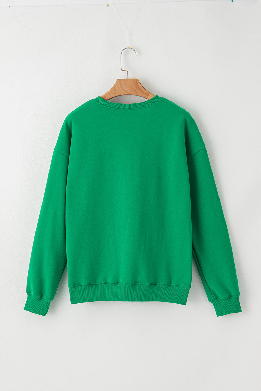 Aphabet Chenille Embroidered Pullover Sweatshirt