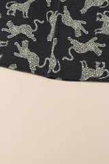 Black Lively Cheetah Print Long Sleeve Top