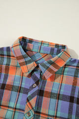 Women's Plaid Print Loose Vintage Shirt