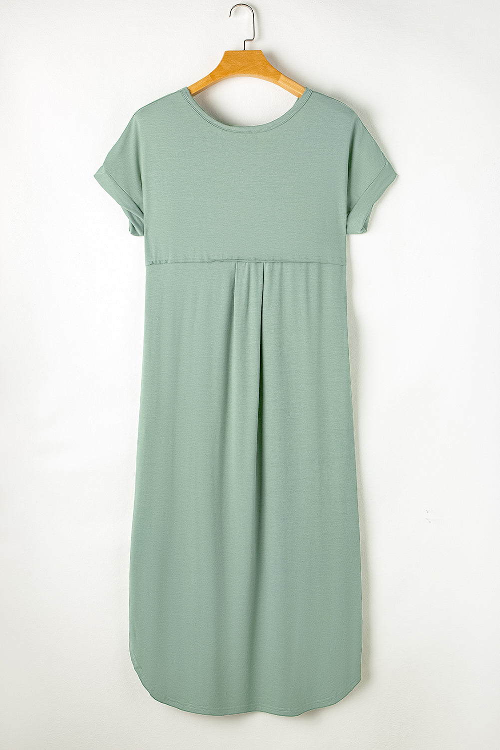 V Neck Hidden Pocket Splits Maxi Dress