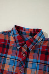 Women's Plaid Print Loose Vintage Shirt