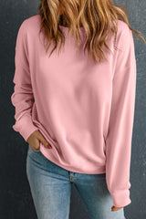 Solid Classic Crewneck Pullover Sweatshirt