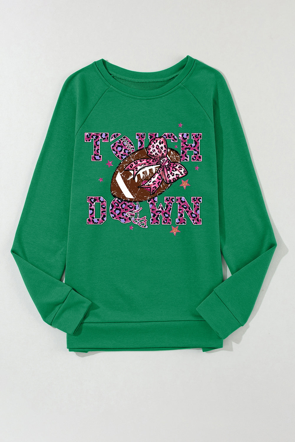 Solid Crew Neck Pullover Colorful Nutcracker Sweatshirt