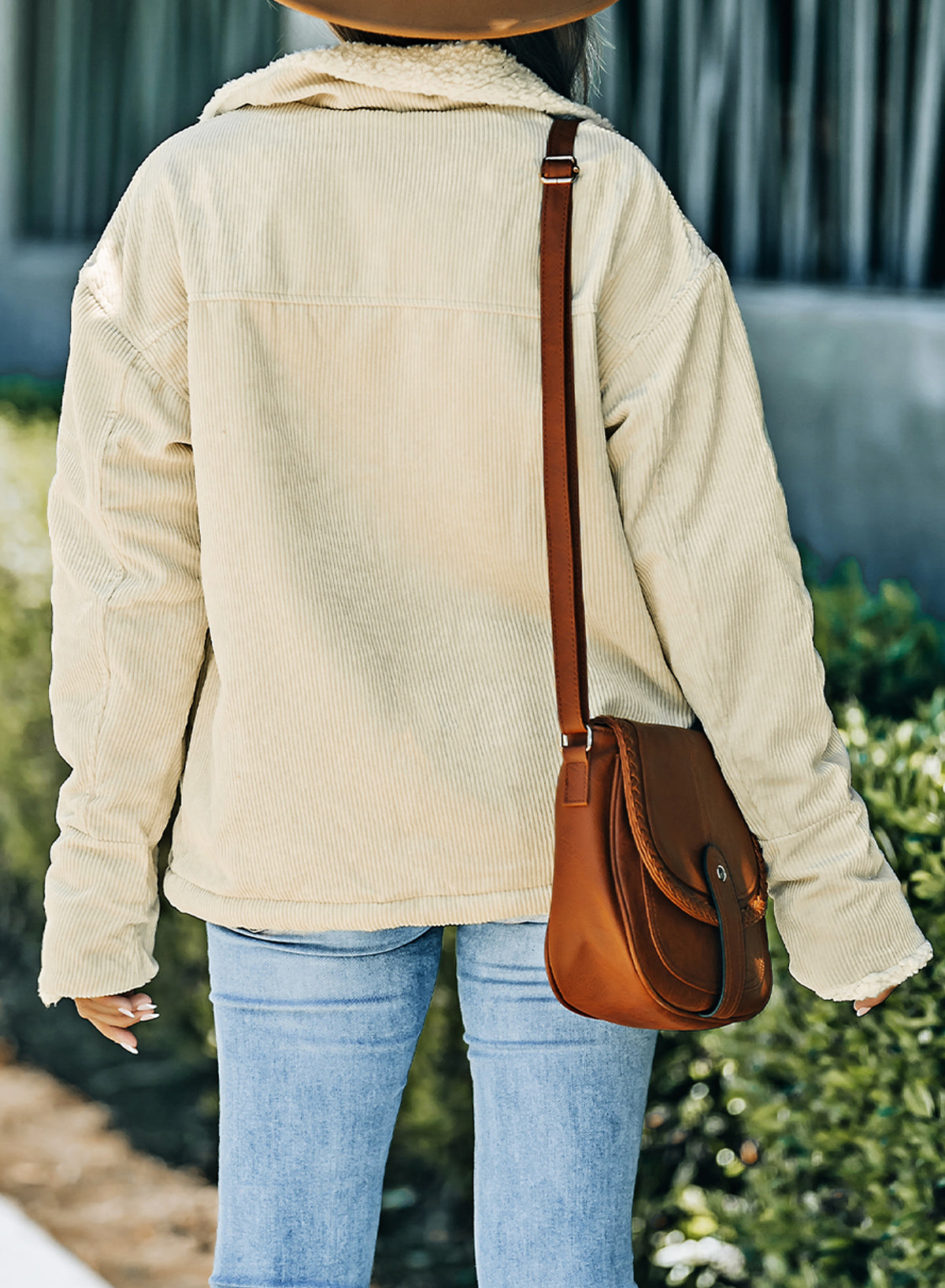 White Solid Color Quilted Zip Up Puffer Jacket