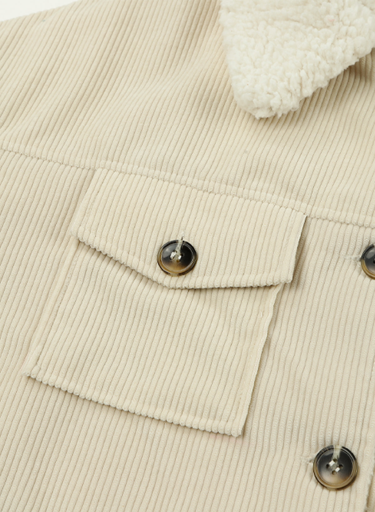 White Solid Color Quilted Zip Up Puffer Jacket