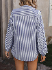 Women's Striped Button Down Shirts