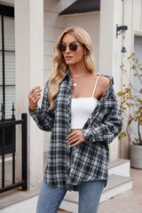 Women's Casual Fashion Spice Girls Loose Plaid Shirt