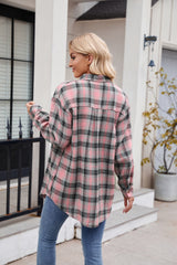 Women's Casual Fashion Spice Girls Loose Plaid Shirt