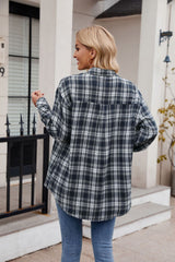 Women's Casual Fashion Spice Girls Loose Plaid Shirt