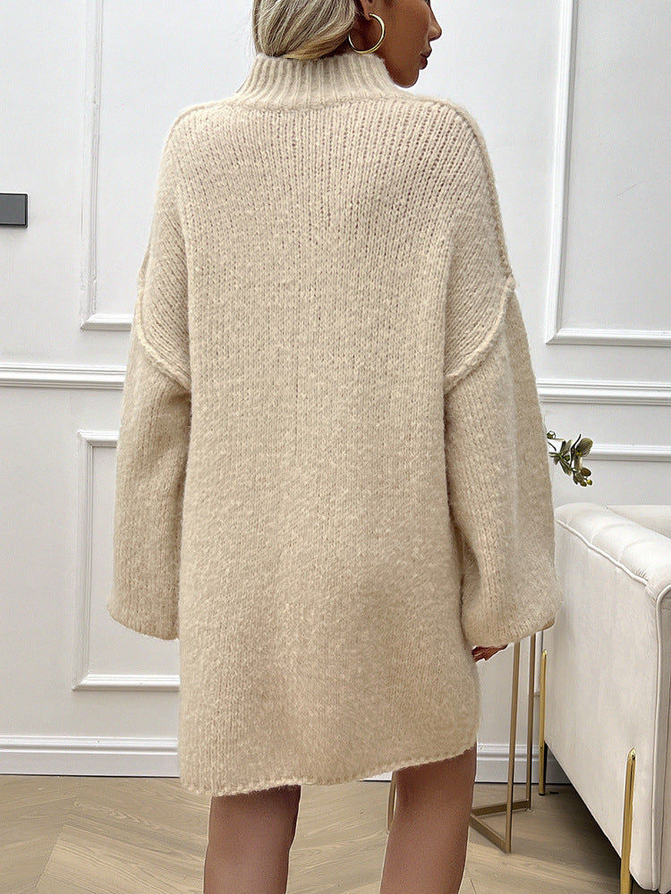 Oversized Sweater Dress Loose Short Pullover