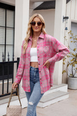 Women's Casual Fashion Spice Girls Loose Plaid Shirt