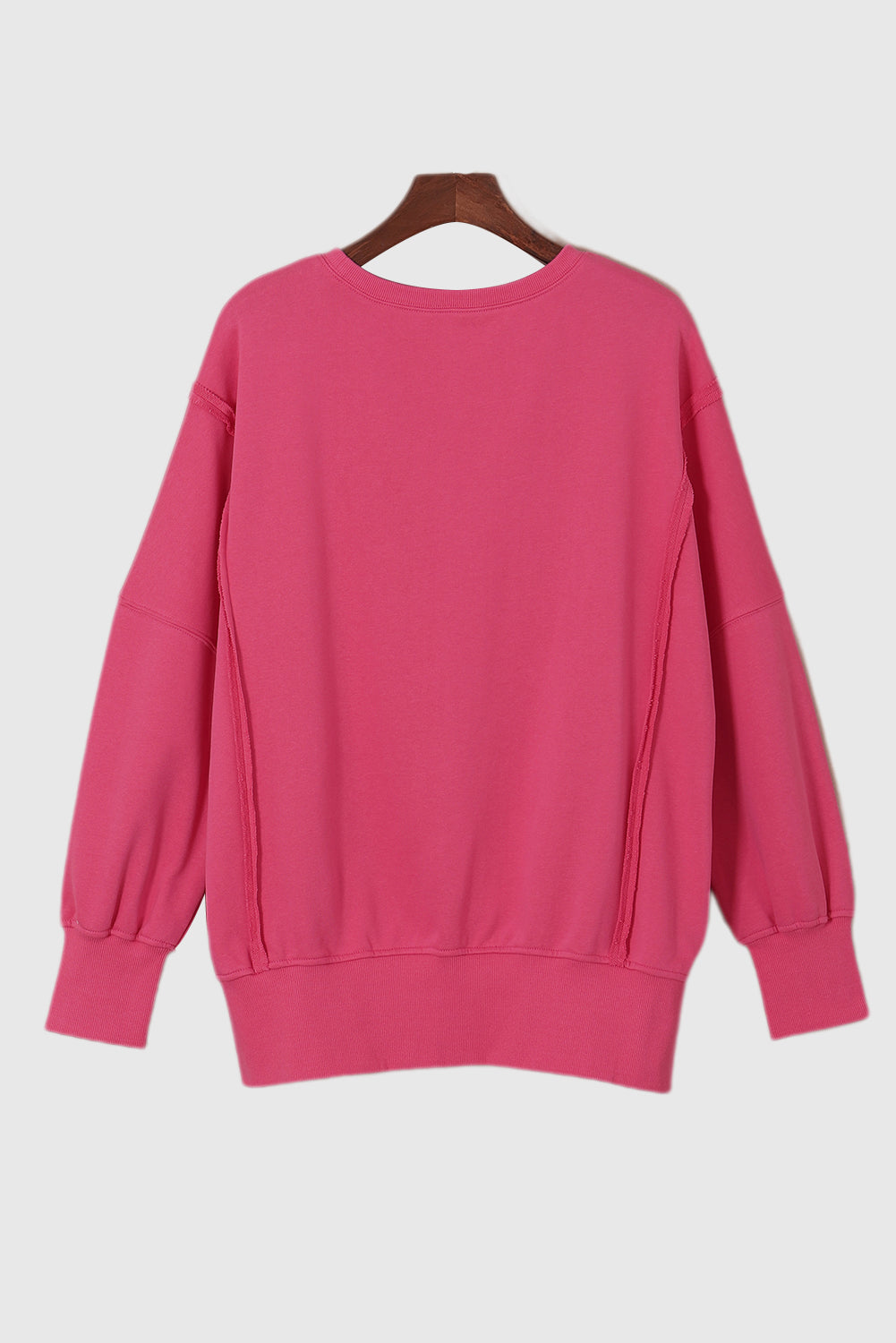 Valentine’s Day XOXO Bow Patchwork Drop Shoulder Sweatshirt