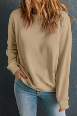 Solid Classic Crewneck Pullover Sweatshirt