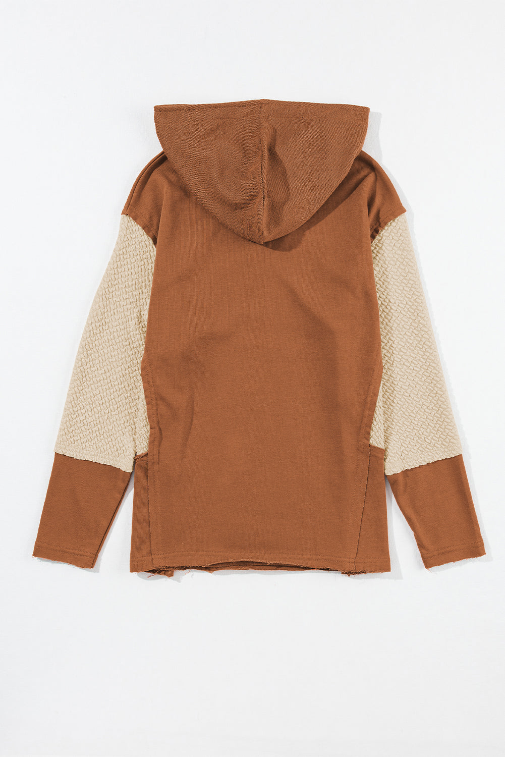 Contrast Sleeves Patchwork Colorblock Hoodie