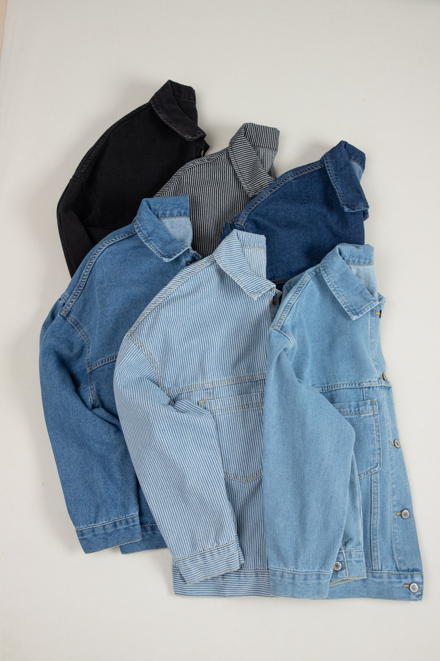 Washed Oversize Pocketed Denim Jacket