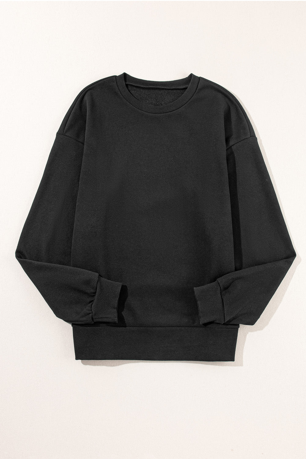 Snap Buttons Side Splits Pullover Sweatshirt