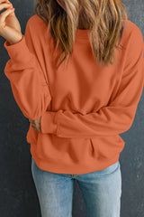 Solid Classic Crewneck Pullover Sweatshirt