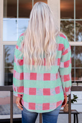 Pink Plaid Pattern?Oversized Shacket