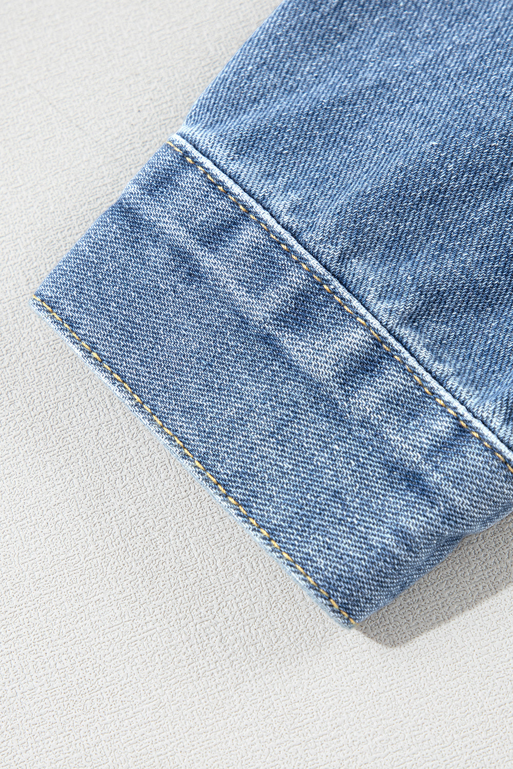 Washed Oversize Pocketed Denim Jacket