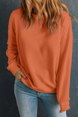 Solid Classic Crewneck Pullover Sweatshirt