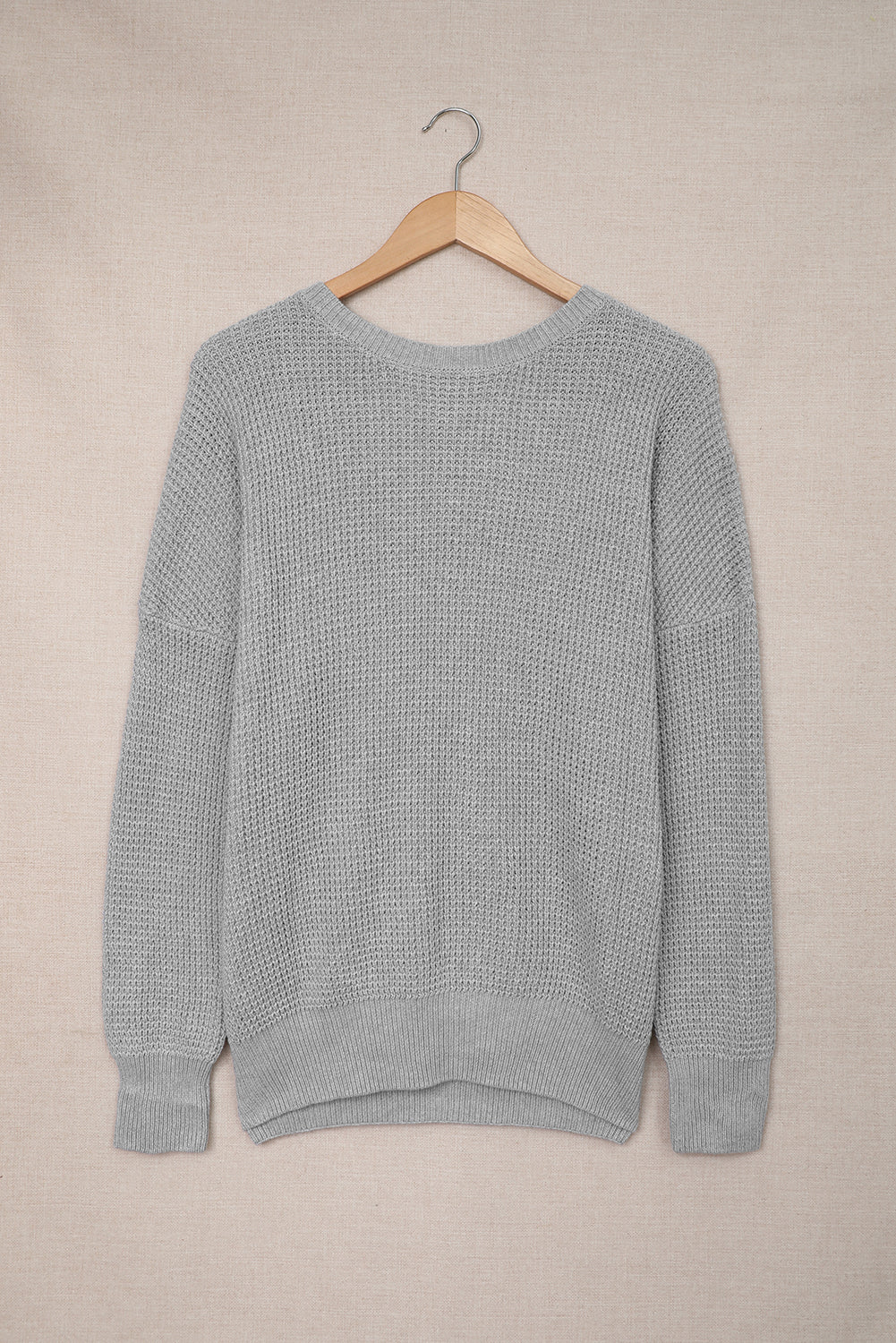 Cross Back Hollow-out Sweater