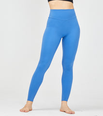 LOVESOFT Women's Blue Lycra High Waist Hips Running Yoga Leggings