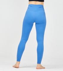 LOVESOFT Women's Blue Lycra High Waist Hips Running Yoga Leggings