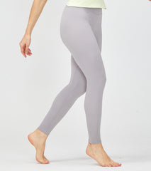 LOVESOFT Women's Light Grey Lycra High Waist Hips Running Yoga Leggings