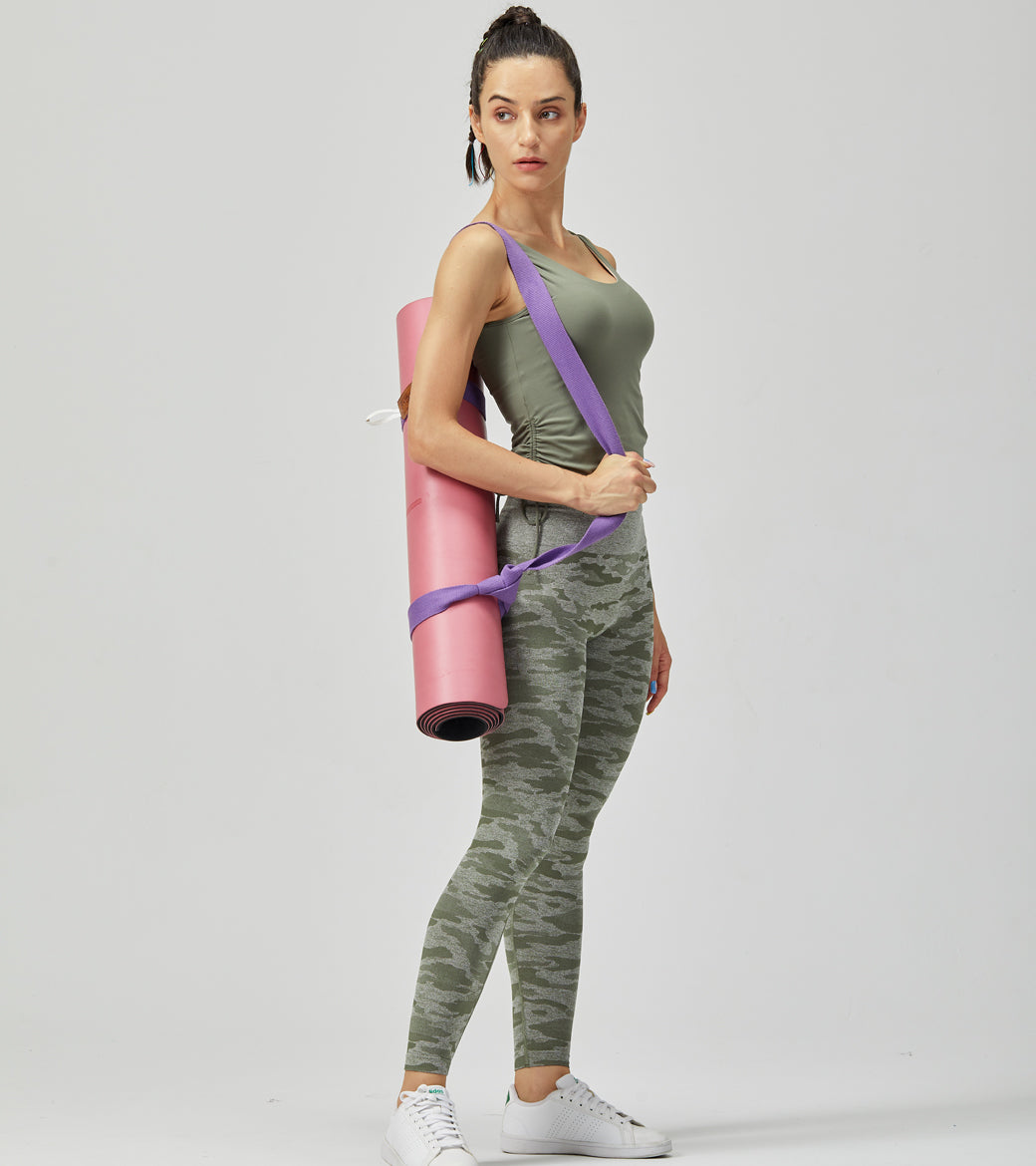 LOVESOFT Women Olive Drawstring Adjustment  Yoga  Vest