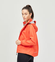 LOVESOFT Women's Orange Outdoor Jacket Waterproof Windproof Warm Jacket