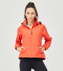 LOVESOFT Women's Orange Outdoor Jacket Waterproof Windproof Warm Jacket