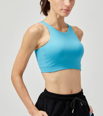 LOVESOFT Women's Blue Gym Running Yoga Sports Bra