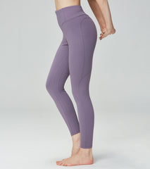 LOVESOFT Women's Purple Tight-fitting High-waist Hip-lifting Leggings