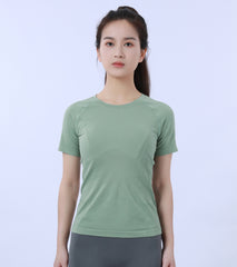 LOVESOFT Women Seamless Workout Shirts Yoga Tops Running Fitness Sports Short Sleeve Tees