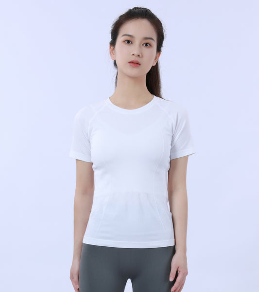 LOVESOFT Women Seamless Workout T-Shirts Tops Running Fitness Sports Short Sleeve Tees