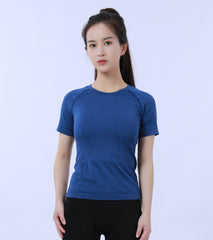 LOVESOFT Women Seamless Workout Shirts Yoga Tops Running Fitness Sports Short Sleeve Tees